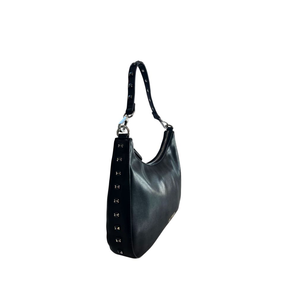 Twinset Black Polyurethane Women Shoulder Bag - ClickThatClicks 