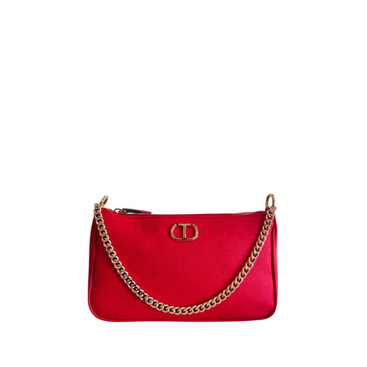 Twinset Red PU Women Crossbody Bag - ClickThatClicks 