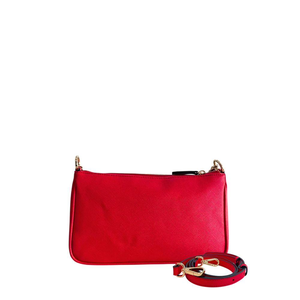 Twinset Red PU Women Crossbody Bag - ClickThatClicks 