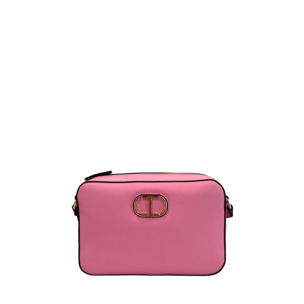 Twinset Pink PU Women Crossbody Bag - ClickThatClicks 