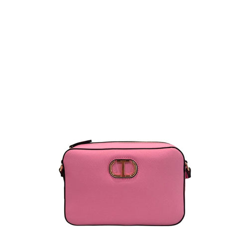 Twinset Pink PU Women Crossbody Bag - ClickThatClicks 
