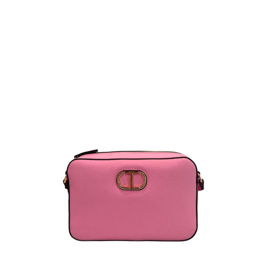 Twinset Pink PU Women Crossbody Bag - ClickThatClicks 