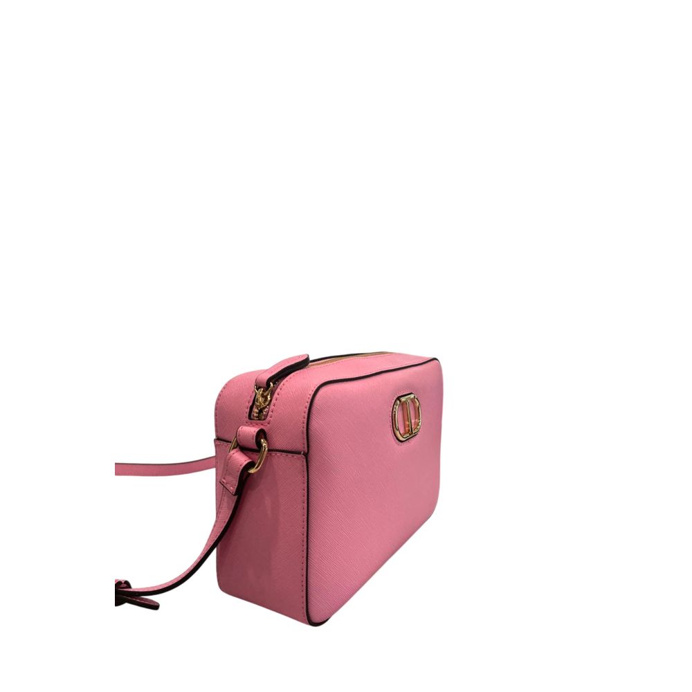 Twinset Pink PU Women Crossbody Bag - ClickThatClicks 
