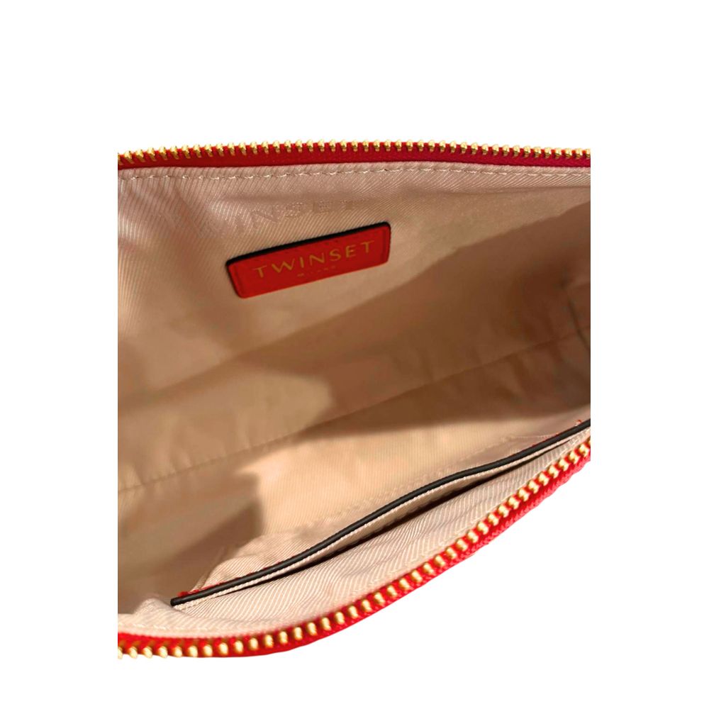 Twinset Red PU Women Crossbody Bag - ClickThatClicks 