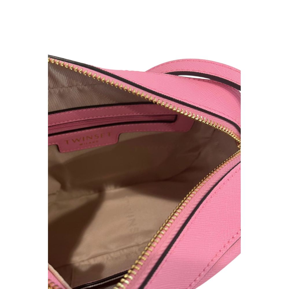 Twinset Pink PU Women Crossbody Bag - ClickThatClicks 