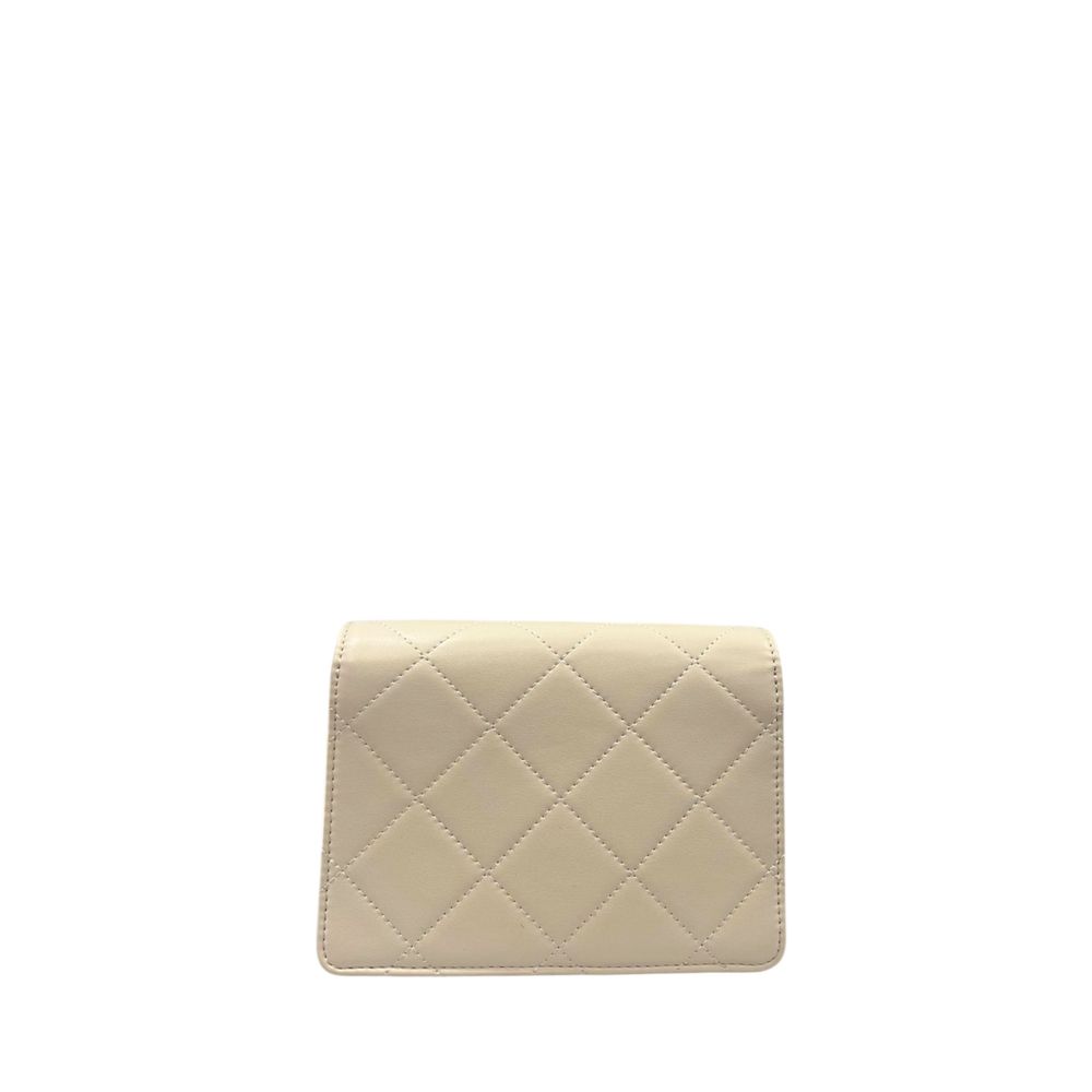 Twinset Beige PU Women Crossbody Bag - ClickThatClicks 