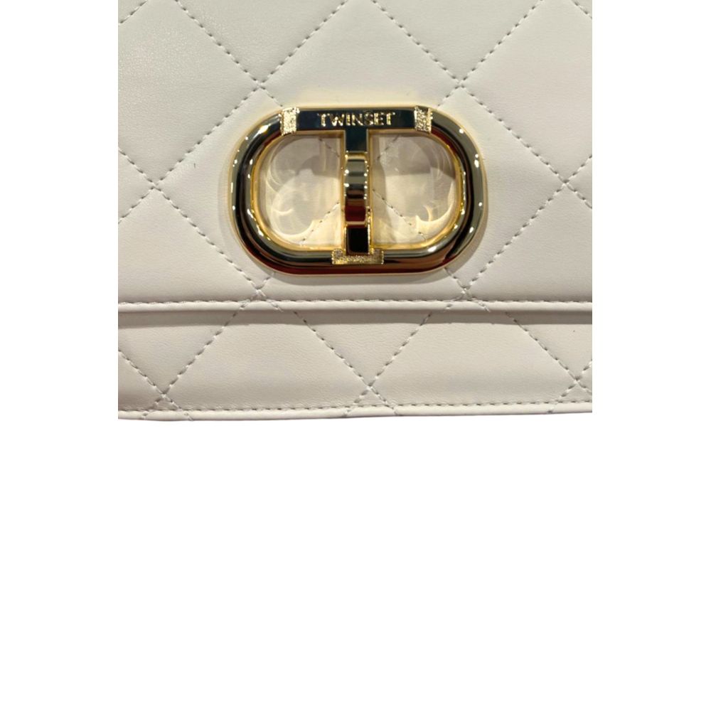 Twinset Beige PU Women Crossbody Bag - ClickThatClicks 