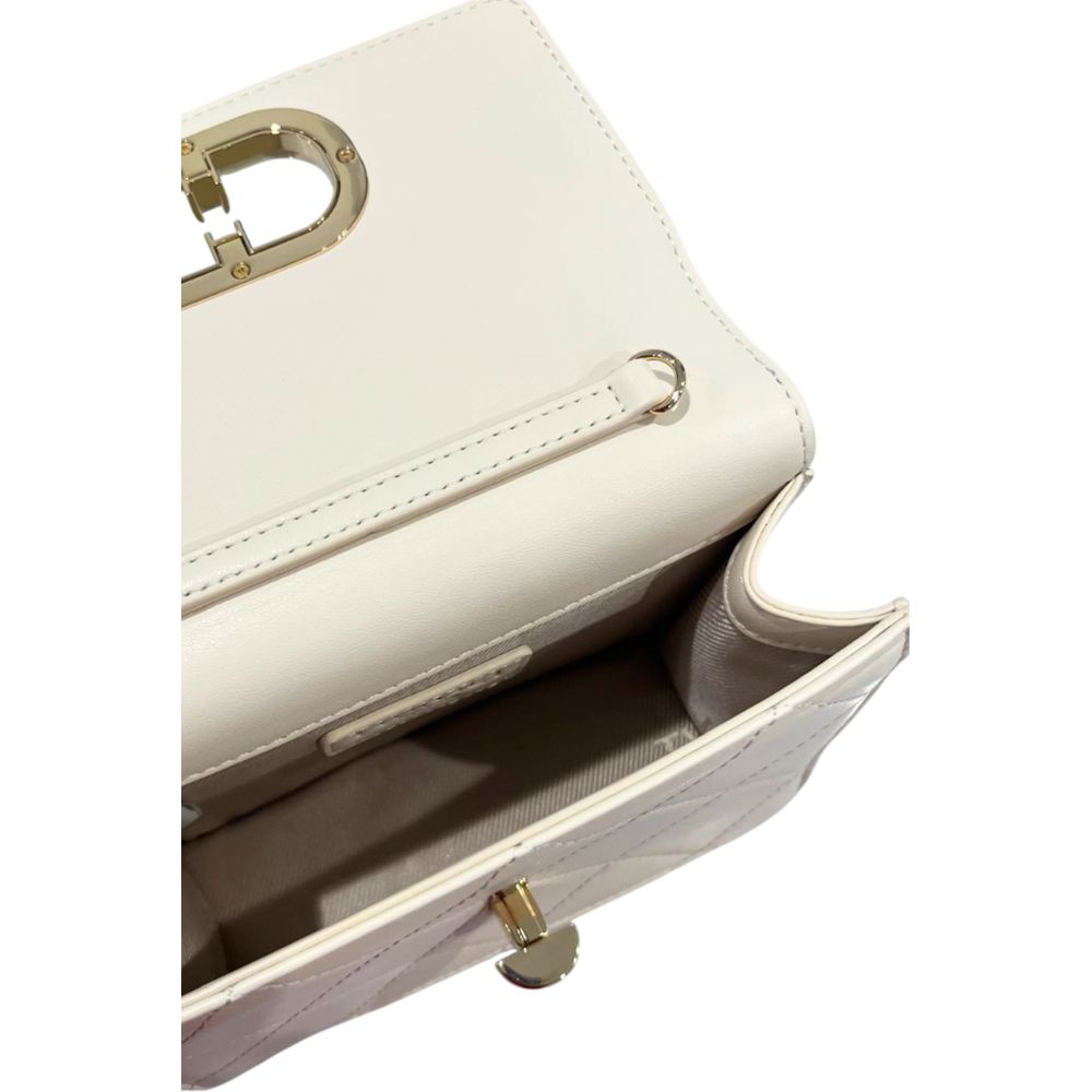 Twinset Beige PU Women Crossbody Bag - ClickThatClicks 