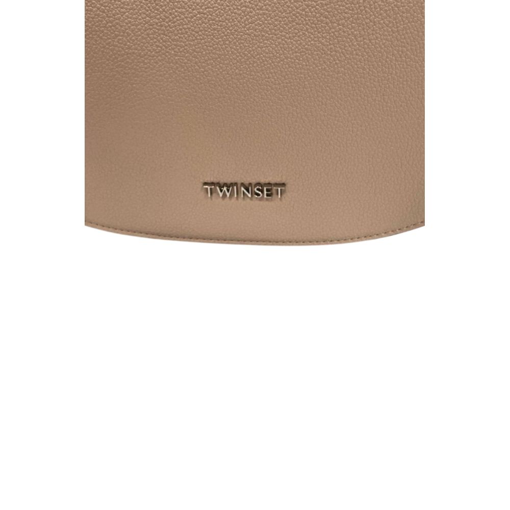 Twinset Pink PU Women Shoulder Bag - ClickThatClicks 