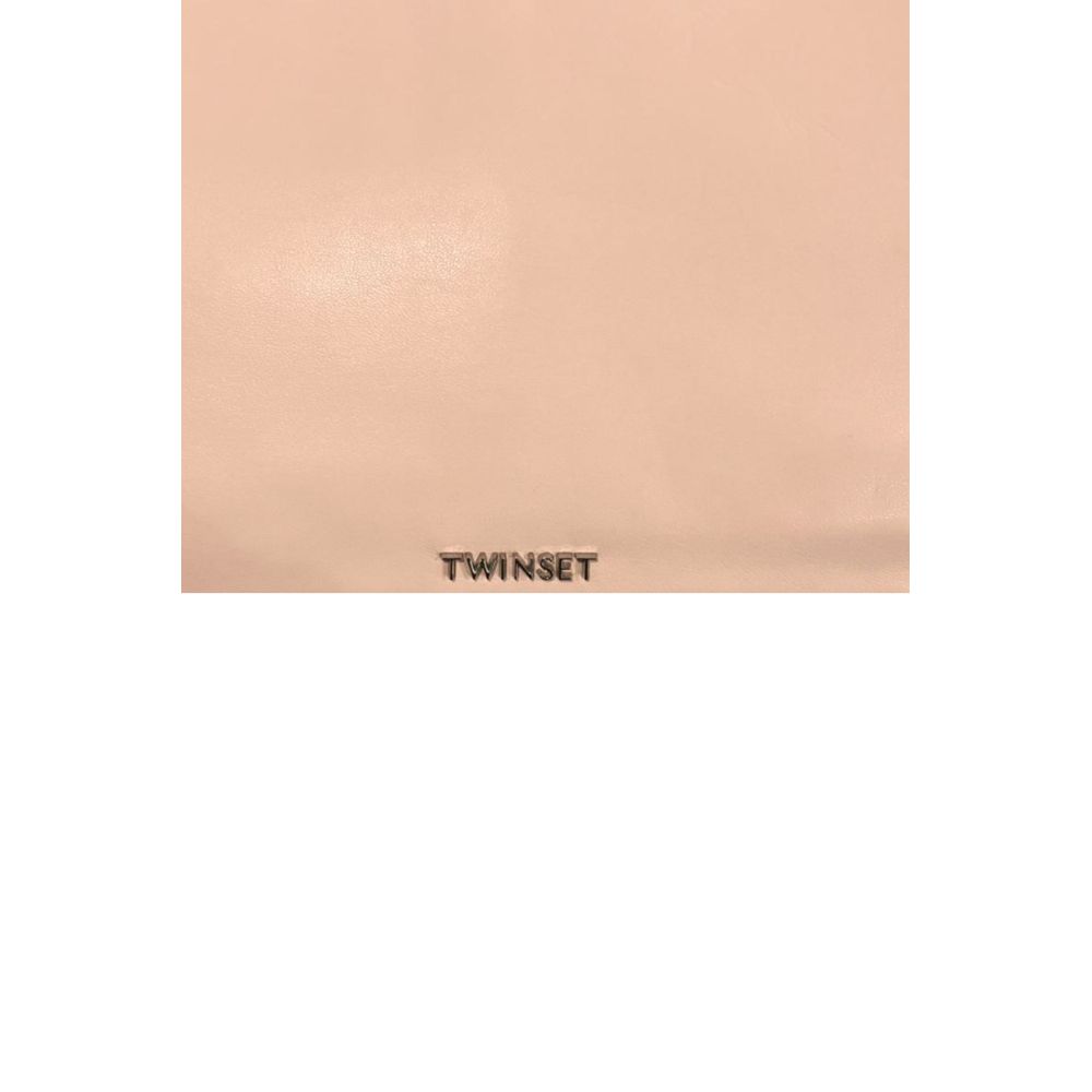 Twinset Pink PU Women Shoulder Bag - ClickThatClicks 