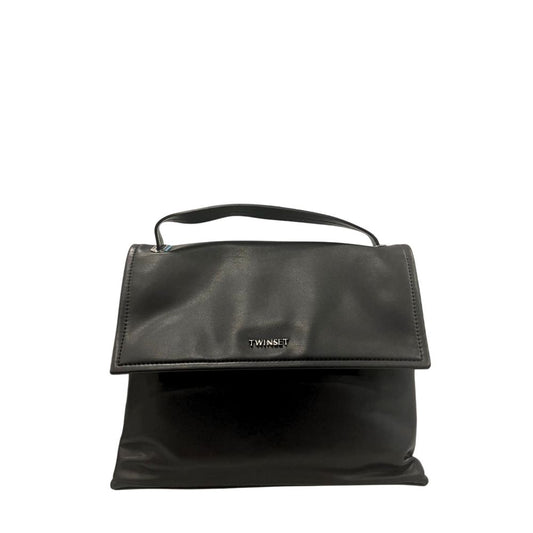 Twinset Black PU Women Handbag - ClickThatClicks 