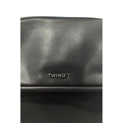 Twinset Black PU Women Handbag - ClickThatClicks 