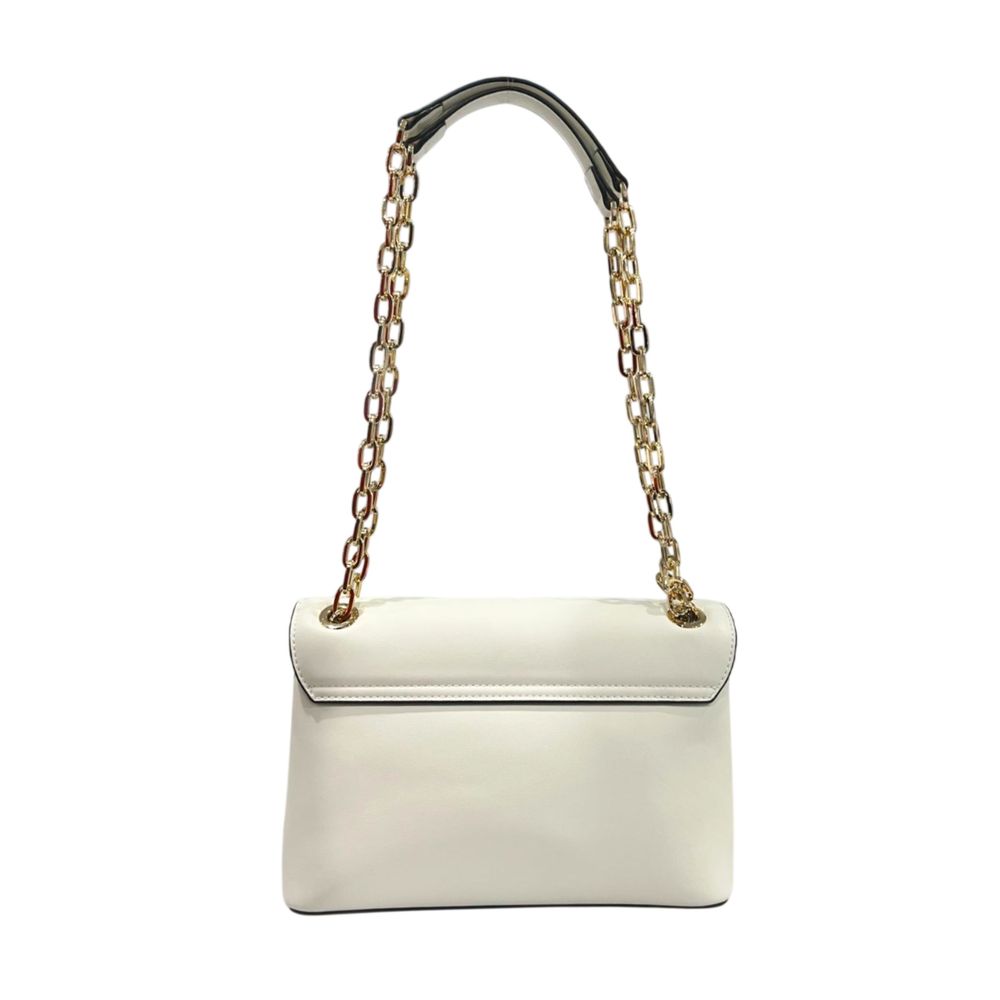 Twinset White PU Women Crossbody - ClickThatClicks 