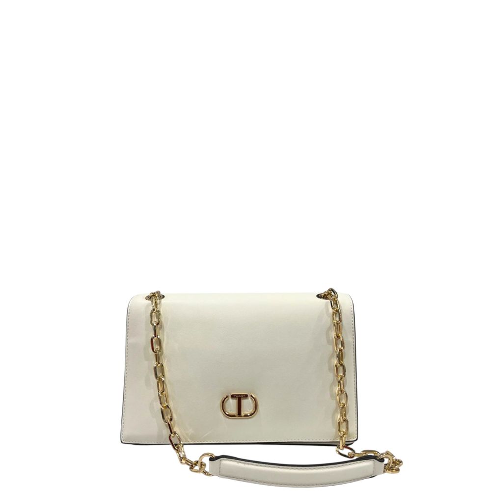 Twinset White PU Women Crossbody - ClickThatClicks 