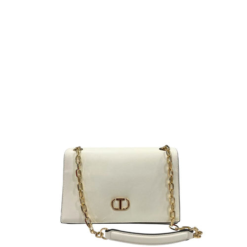 Twinset White PU Women Crossbody - ClickThatClicks 