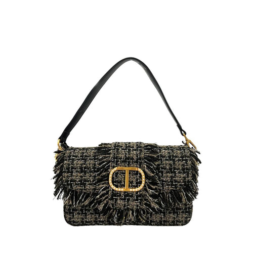 Twinset Black PU Women Shoulder Bag - ClickThatClicks 