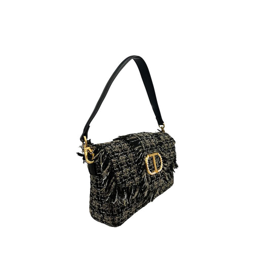 Twinset Black PU Women Shoulder Bag - ClickThatClicks 