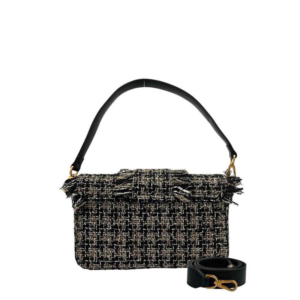 Twinset Black PU Women Shoulder Bag - ClickThatClicks 
