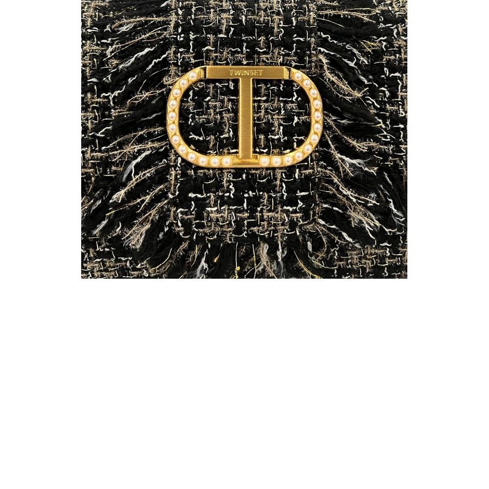 Twinset Black PU Women Shoulder Bag - ClickThatClicks 
