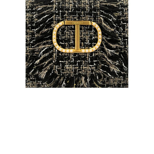 Twinset Black PU Women Shoulder Bag - ClickThatClicks 