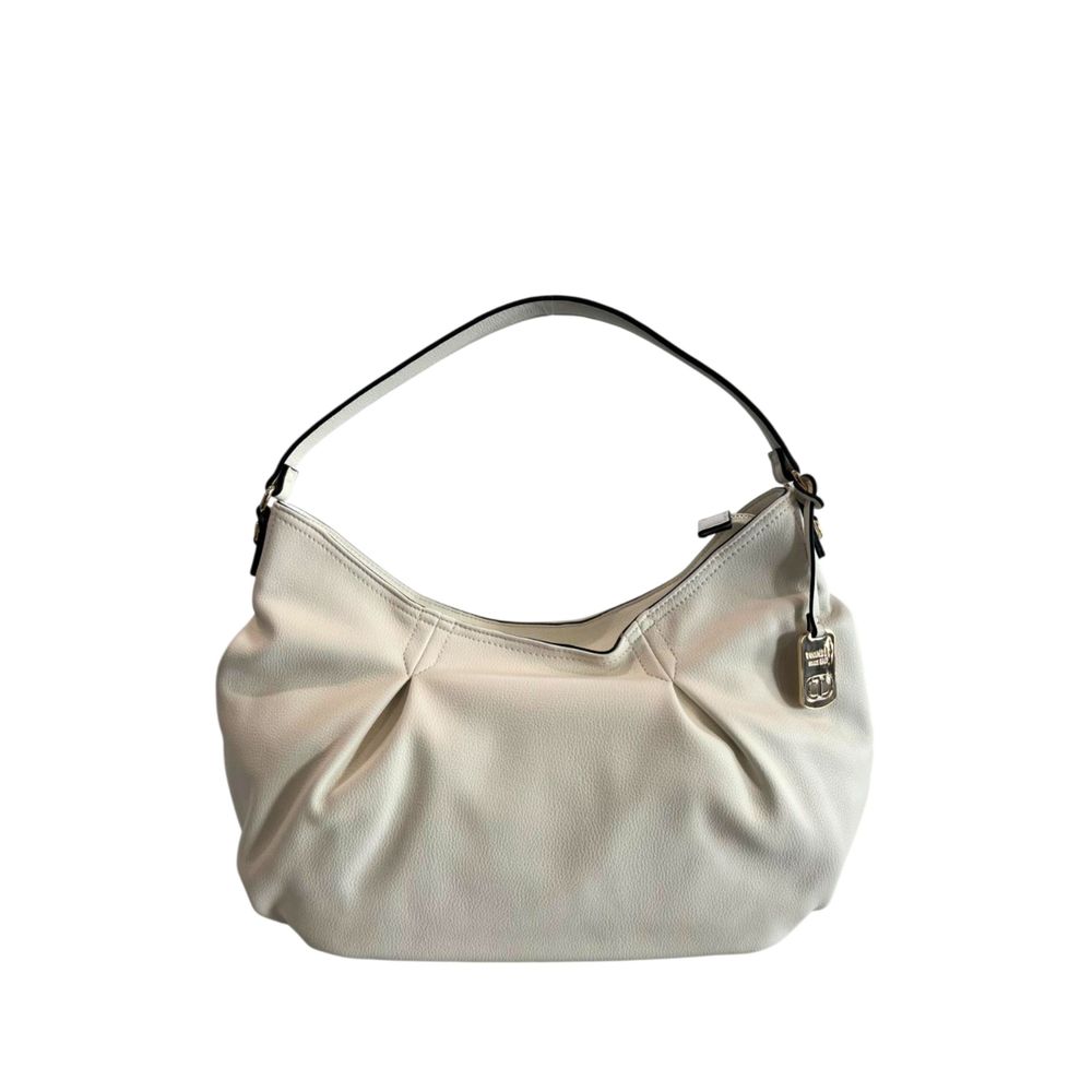 Twinset White PU Women Shoulder Bag - ClickThatClicks 