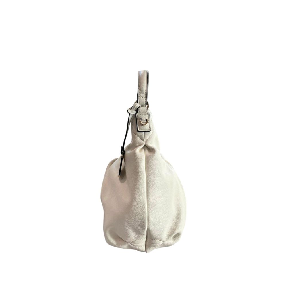 Twinset White PU Women Shoulder Bag - ClickThatClicks 