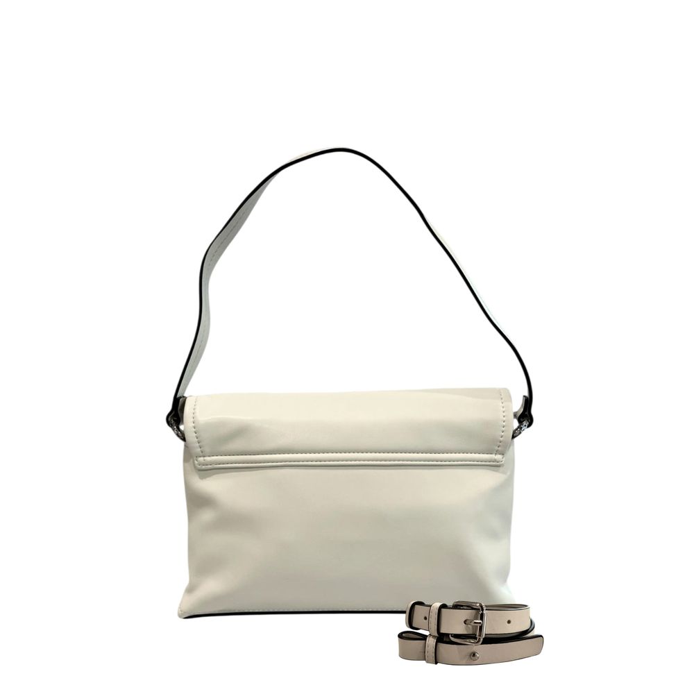 Twinset White Polyethylene Clutch Bag - ClickThatClicks 