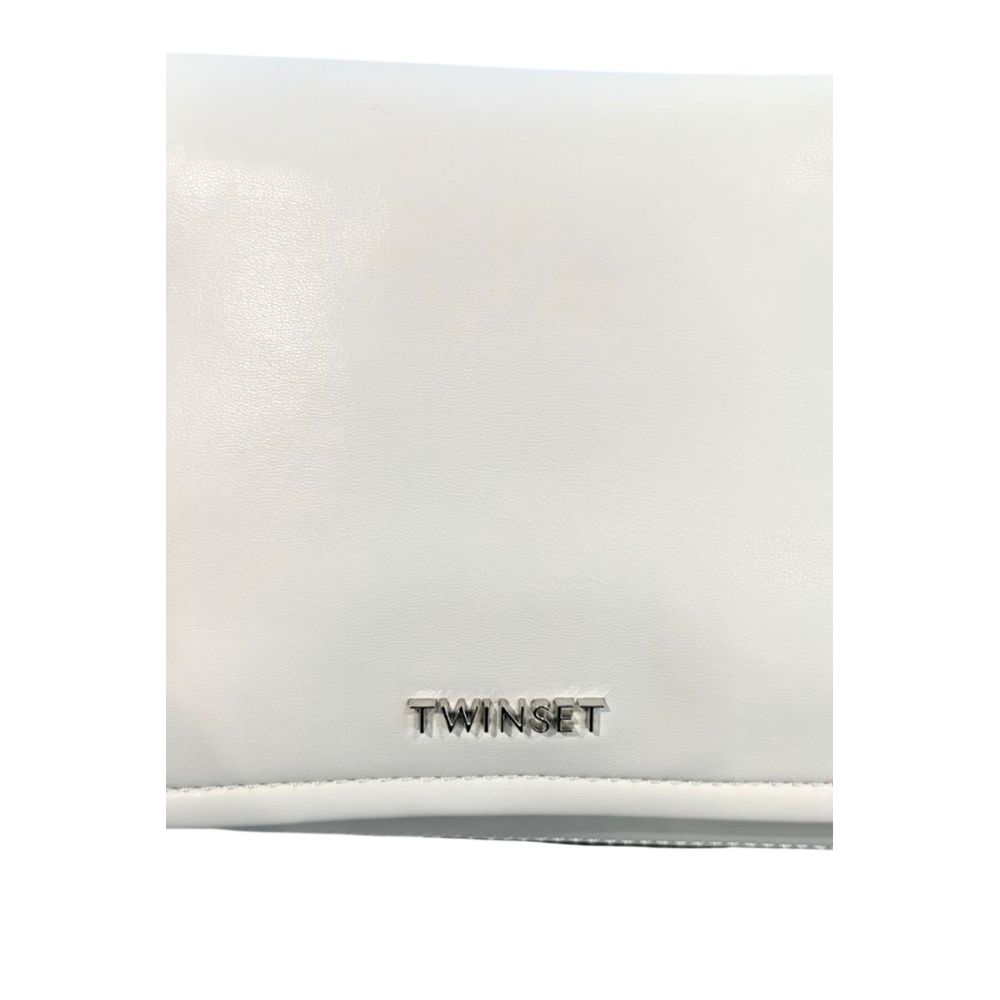 Twinset White Polyethylene Clutch Bag - ClickThatClicks 