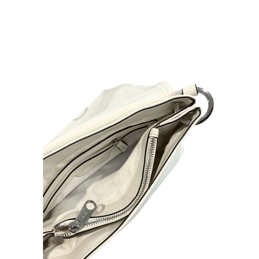 Twinset White Polyethylene Clutch Bag - ClickThatClicks 