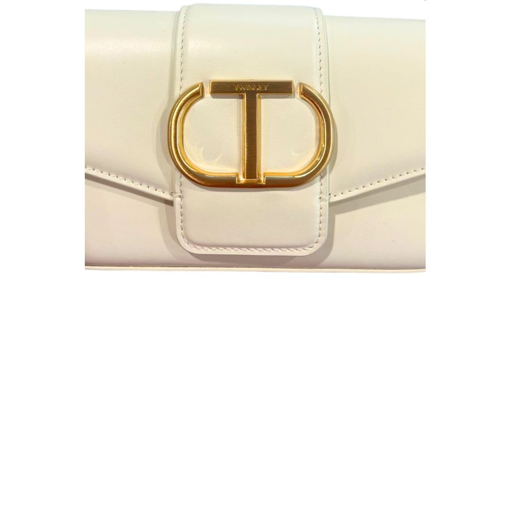 Twinset White Polyethylene Clutch Bag - ClickThatClicks 