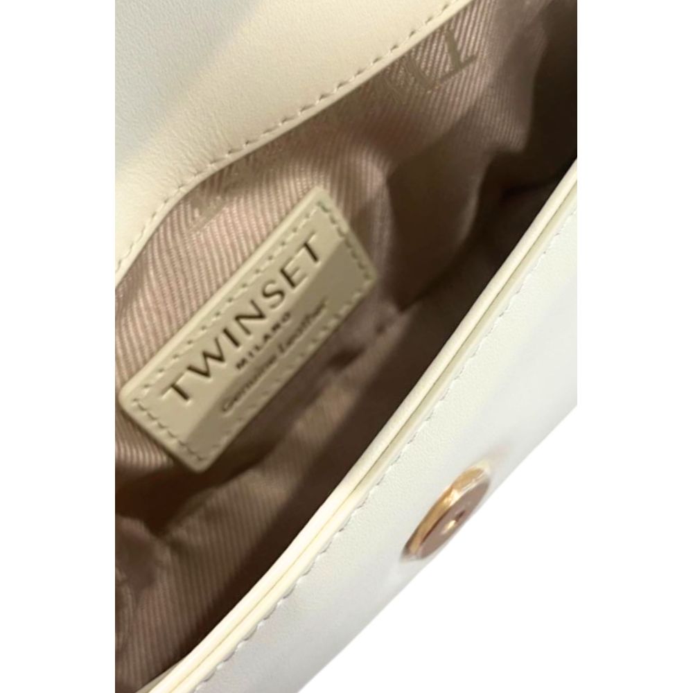 Twinset White Polyethylene Clutch Bag - ClickThatClicks 