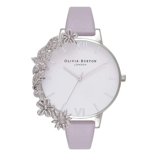 Olivia Burton Purple Artificial Leather Dress Watch - ClickThatClicks 