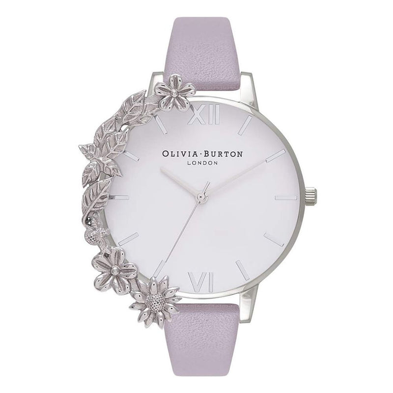 Olivia Burton Purple Artificial Leather Dress Watch - ClickThatClicks 