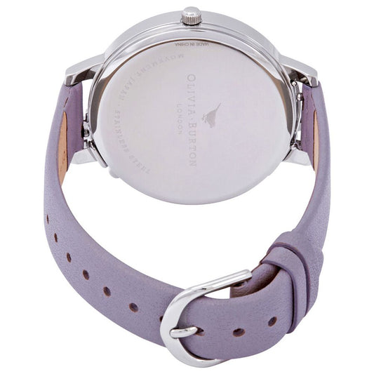 Olivia Burton Purple Artificial Leather Dress Watch - ClickThatClicks 