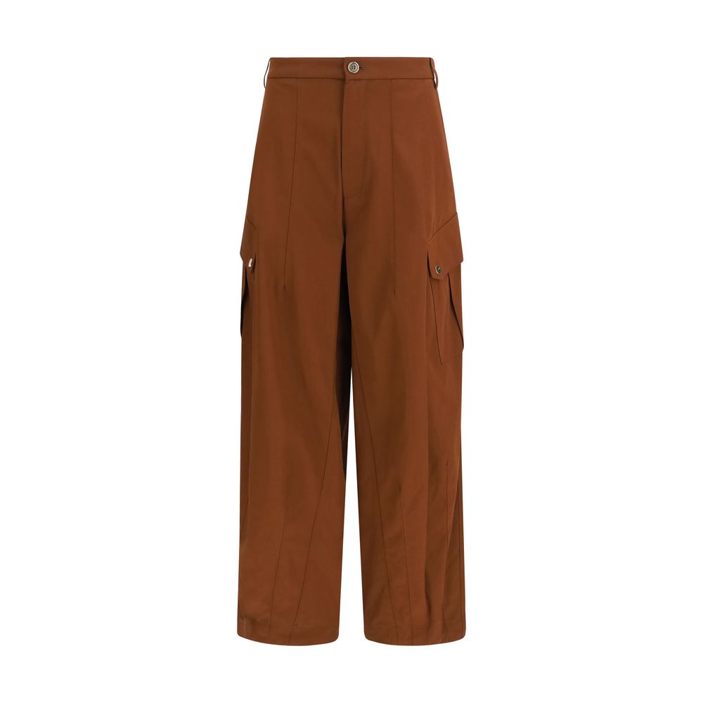 PINKO Brown Cotton Casual Pants - ClickThatClicks 