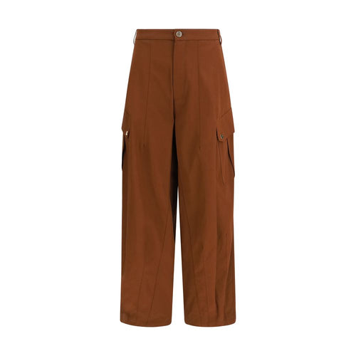 PINKO Brown Cotton Casual Pants - ClickThatClicks 