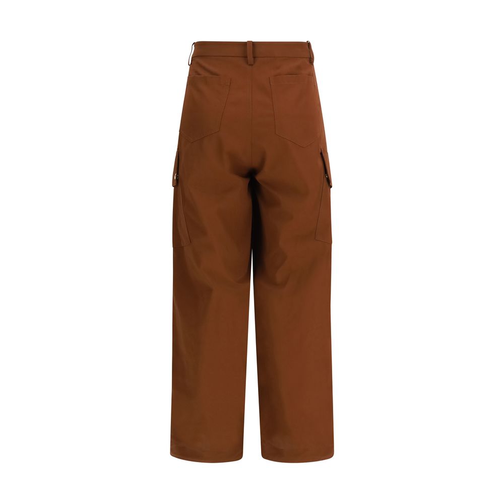 PINKO Brown Cotton Casual Pants - ClickThatClicks 