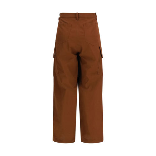 PINKO Brown Cotton Casual Pants - ClickThatClicks 