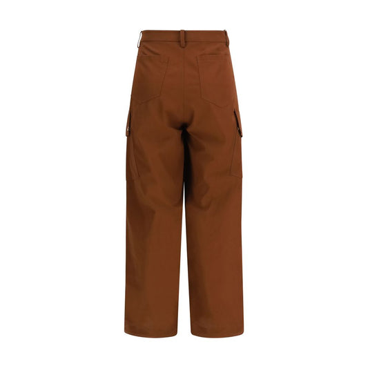 PINKO Brown Cotton Casual Pants - ClickThatClicks 