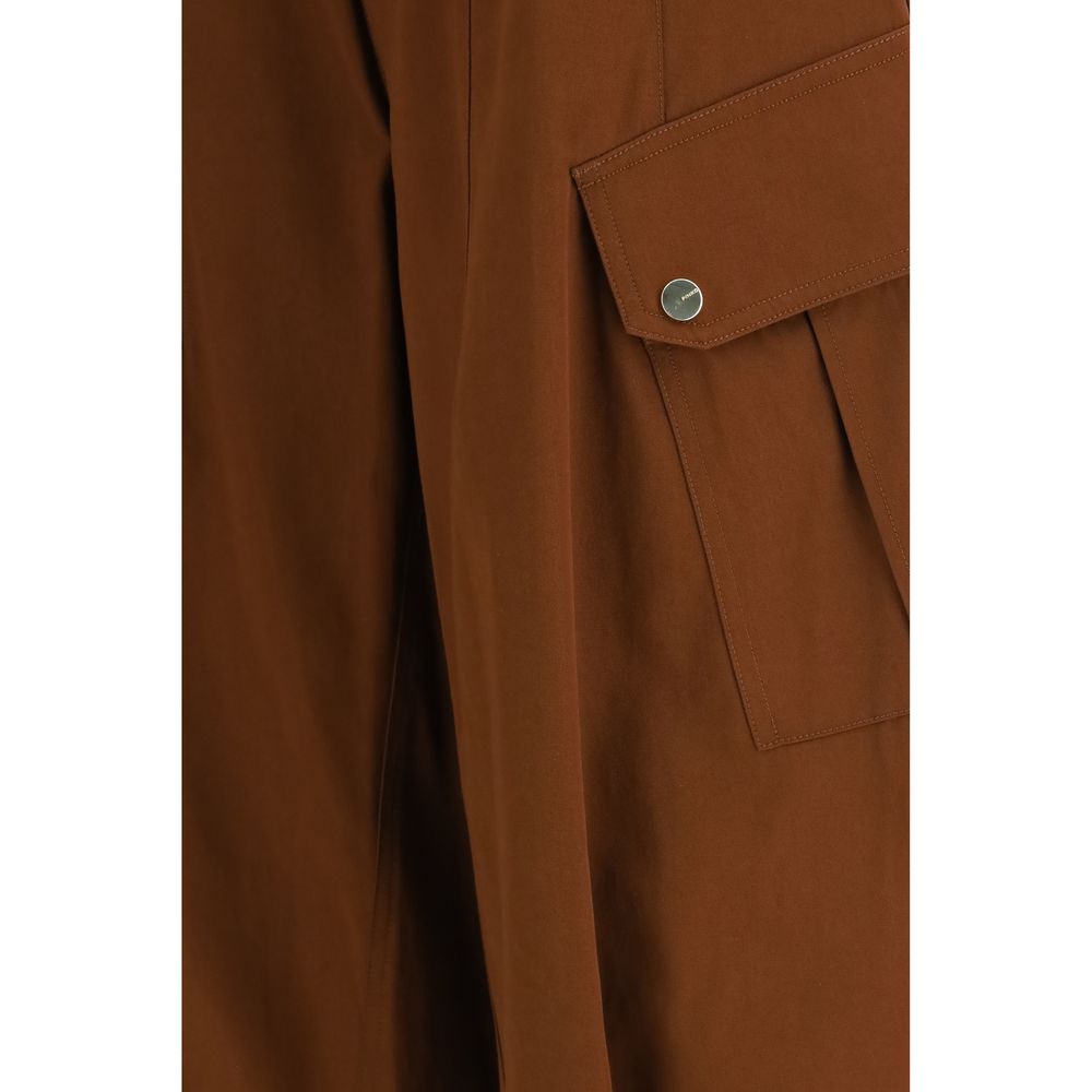 PINKO Brown Cotton Casual Pants - ClickThatClicks 