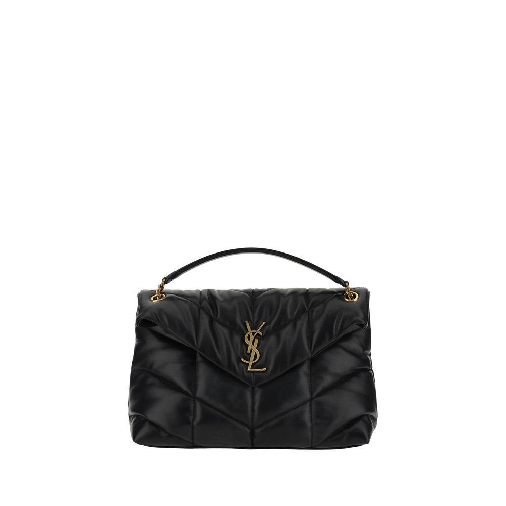 Saint Laurent Black Lamb Leather Shoulder Bag - ClickThatClicks 