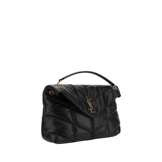 Saint Laurent Black Lamb Leather Shoulder Bag - ClickThatClicks 