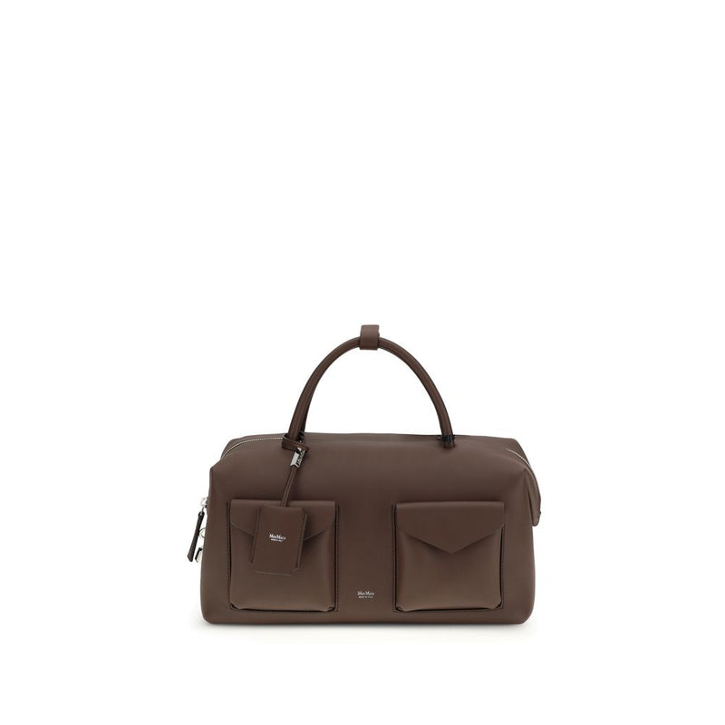 Max Mara Brown Calf Leather Bos Taurus Handbag - ClickThatClicks 