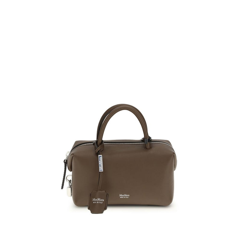 Max Mara Brown Calf Leather Bos Taurus Handbag - ClickThatClicks 