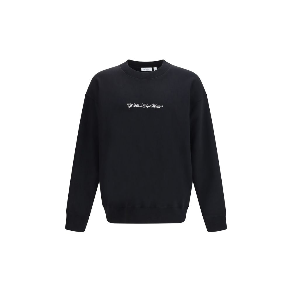 Off-White Black Cotton Sweatshirt - ClickThatClicks 