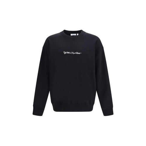 Off-White Black Cotton Sweatshirt - ClickThatClicks 