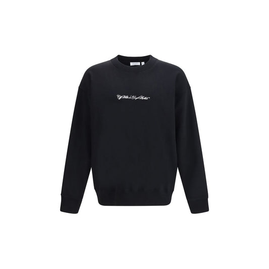 Off-White Black Cotton Sweatshirt - ClickThatClicks 
