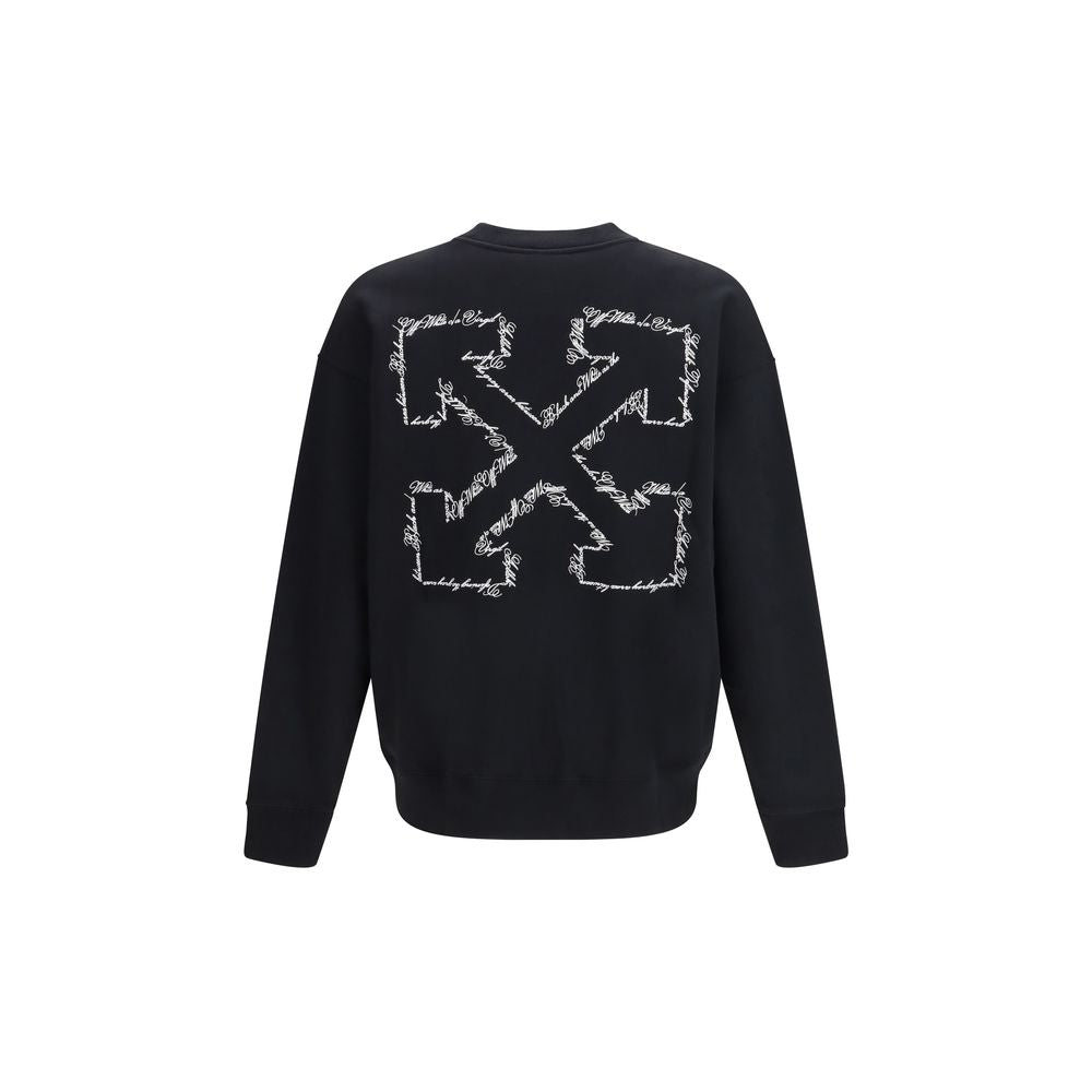 Off-White Black Cotton Sweatshirt - ClickThatClicks 