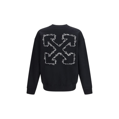 Off-White Black Cotton Sweatshirt - ClickThatClicks 
