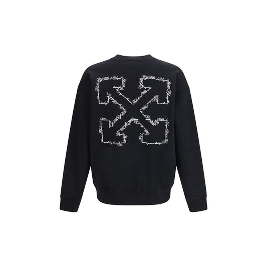 Off-White Black Cotton Sweatshirt - ClickThatClicks 